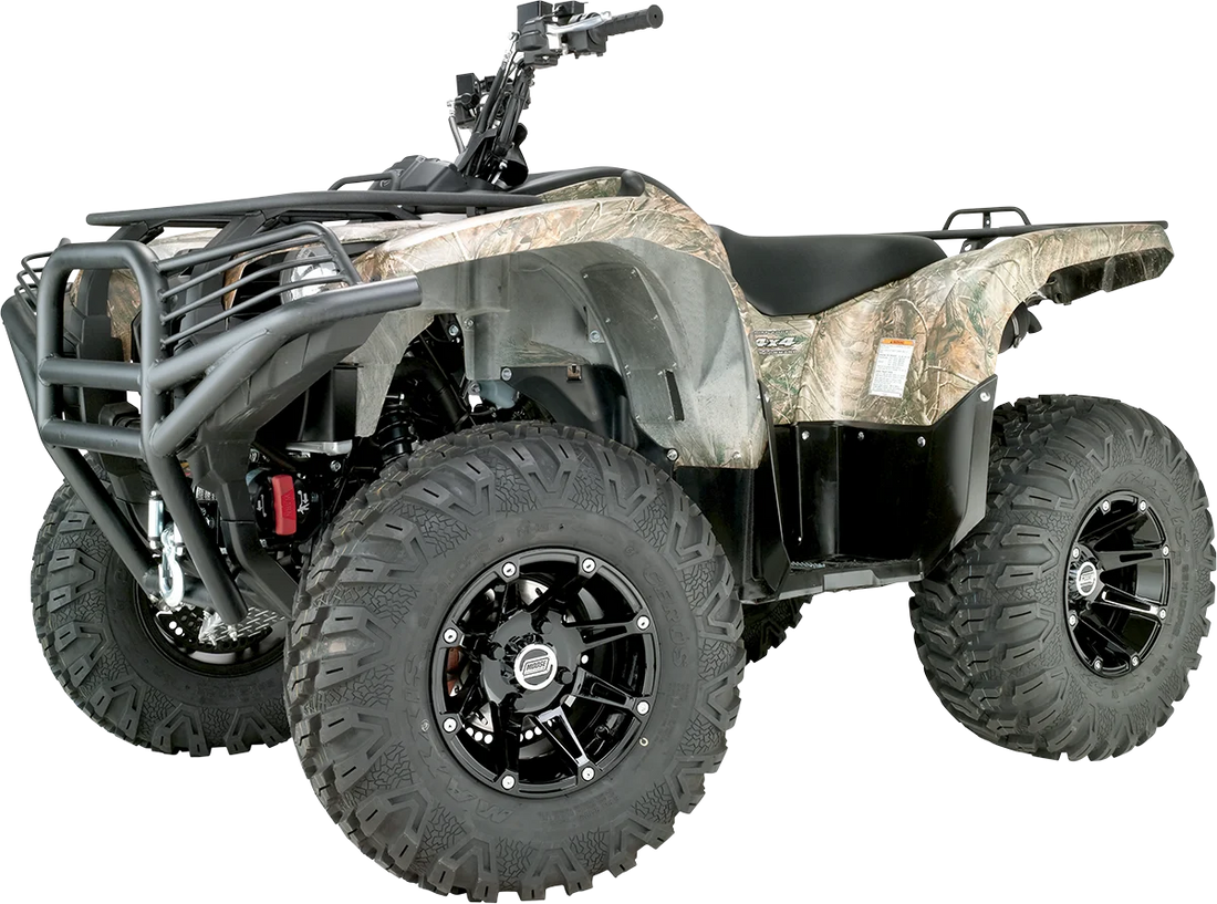 Moose Offroad Wheel - 387X - Front - Black - 12x7 - 4/156 - 4+3 387MO127156GB4 - Installation View