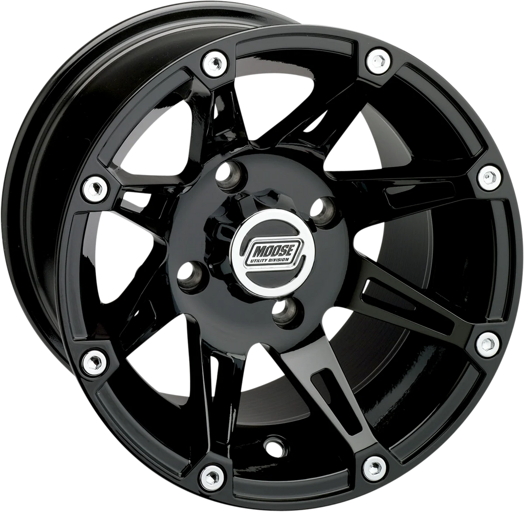 Moose Offroad Wheel - 387X - Front - Black - 14x7 - 4/136 - 4+3 387MO147136GB4 - Main Product View
