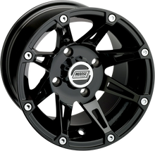 Load image into Gallery viewer, Moose Offroad Wheel - 387X - Front - Black - 14x7 - 4/136 - 4+3 387MO147136GB4 - Main Product View