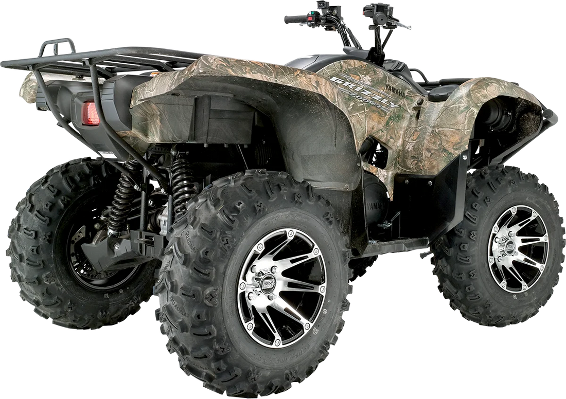 Moose Offroad Wheel - 387X - Front - Machined Black - 12x7 - 4/156 - 4+3 387MO127156BW4 - Additional View 5