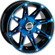 Load image into Gallery viewer, Moose Offroad Wheel - 387X - Rear - Anodized Blue/Black - 12x8 - 4/156 - 4+4 387MO128156BWB4 - Main Product View