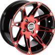 Load image into Gallery viewer, Moose Offroad Wheel - 387X - Rear - Anodized Red/Black - 14x8 - 4/156 - 4+4 387MO148156BWR4 - Main Product View