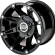 Load image into Gallery viewer, Moose Offroad Wheel - 387X - Rear - Black - 12x8 - 4/136 - 4+4 387MO128136GB4 - Back View