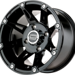 Load image into Gallery viewer, Moose Offroad Wheel - 387X - Rear - Black - 14x8 - 4/136 - 4+4 387MO148136GB4 - Side View