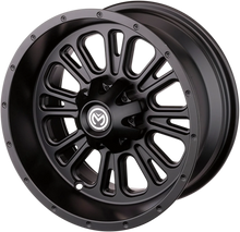 Load image into Gallery viewer, Moose Offroad Wheel - 399X - Front - Black - 12x7 - 4/156 - 4+3 399MO127156MB4 - Side View
