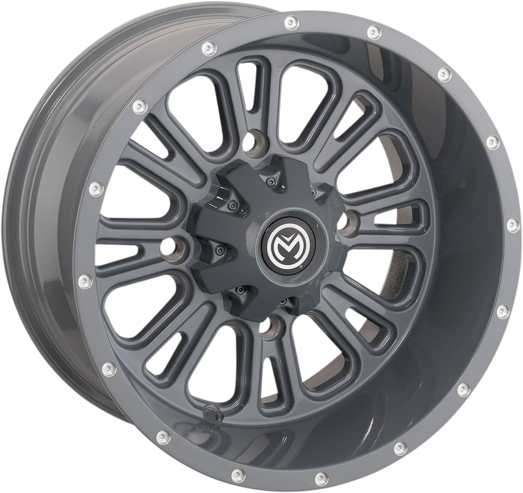 Moose Offroad Wheel - 399X - Front - Gray - 14x7 - 4/110 - 4+3 399MO147110KG4 - Side View