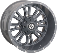 Load image into Gallery viewer, Moose Offroad Wheel - 399X - Front - Gray - 14x7 - 4/110 - 4+3 399MO147110KG4 - Side View