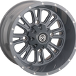 Load image into Gallery viewer, Moose Offroad Wheel - 399X - Front - Gray - 14x7 - 4/136 - 4+3 399MO147136KG4 - Side View