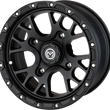Load image into Gallery viewer, Moose Offroad Wheel - 545X - Front/Rear - Black - 14x7 - 4/136 - 4+3 545MO147136SB44 - Side View