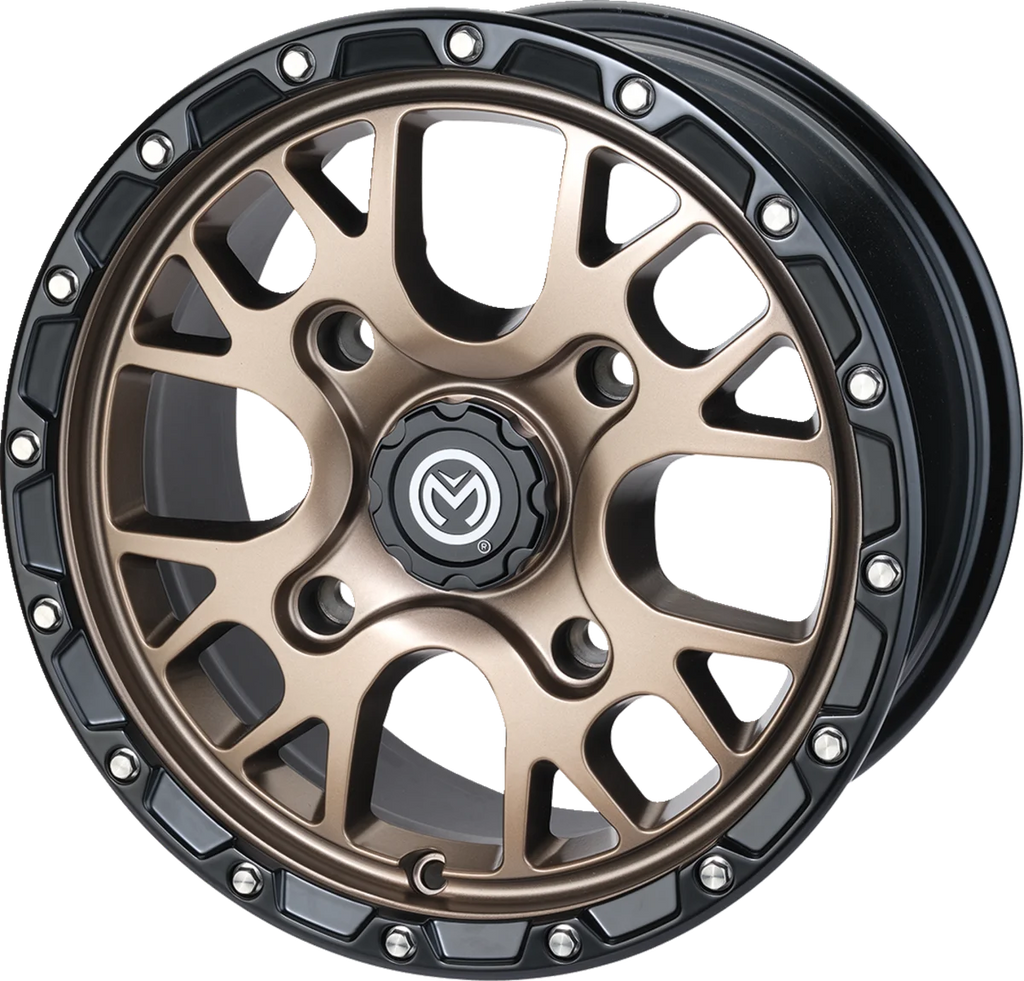 Moose Offroad Wheel - 545X - Front/Rear - Bronze - 14x7 - 4/110 - 4+3 545MO147110BZ44 - Side View