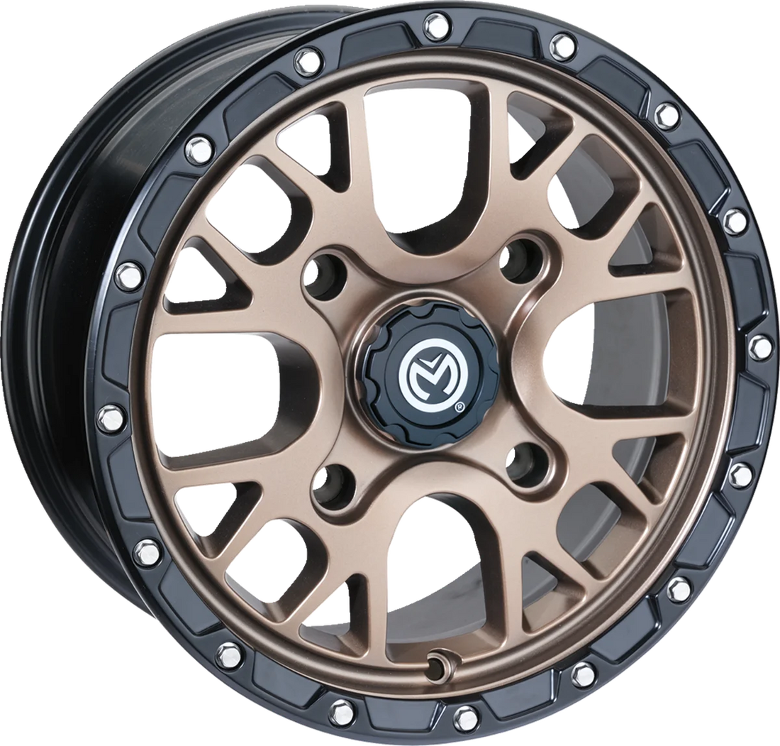 Moose Offroad Wheel - 545X - Front/Rear - Bronze - 14x7 - 4/110 - 4+3 545MO147110BZ44 - Back View