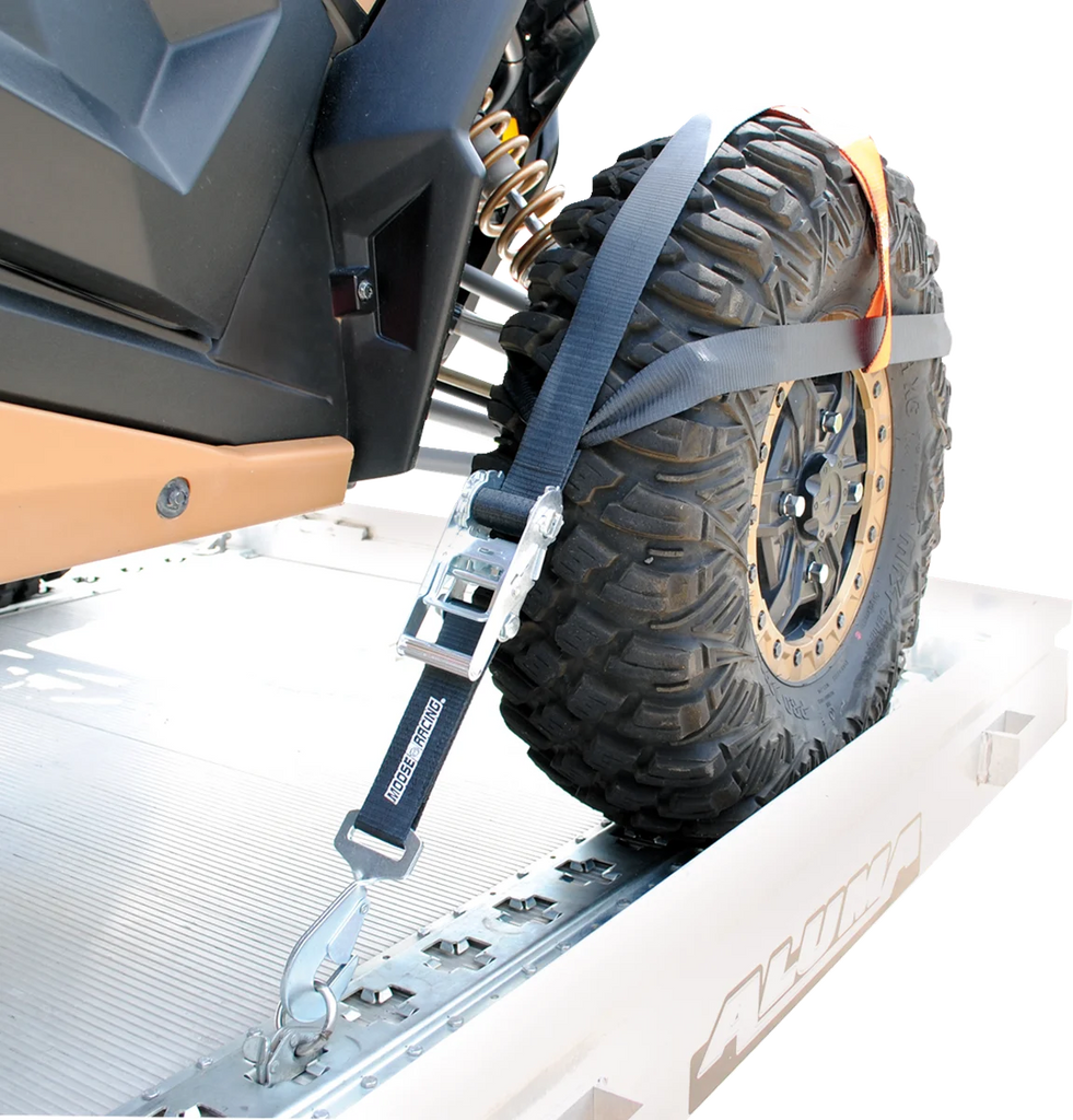 Moose Offroad Wheel Net Tie Downs - Black 3920-0494 - Back View