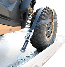 Load image into Gallery viewer, Moose Offroad Wheel Net Tie Downs - Black 3920-0494 - Back View