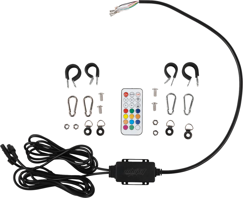 Moose Offroad Whip Light - 3' - RGB - Bluetooth SB-RGBBTR-132-PU - Side View