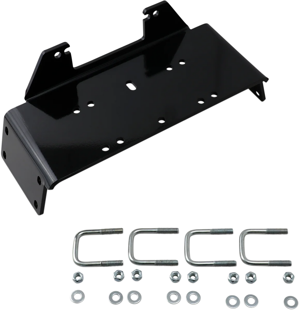 Moose Offroad Winch Mount - UTV 1615PF fits Polaris - Side View