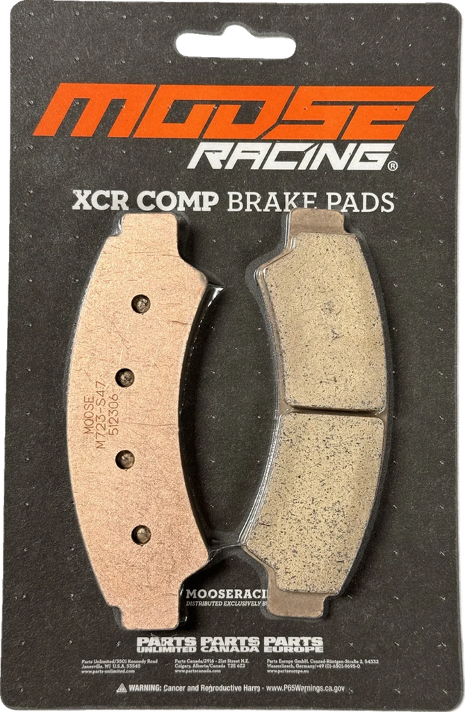 Moose Offroad XCR Brake Pad - Front - M723-S47 fits Segway - Side View