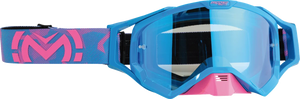 Moose Offroad XCR Goggle - Blue/Pink - Blue Mirror Lens 2601-3163 - Main Product View