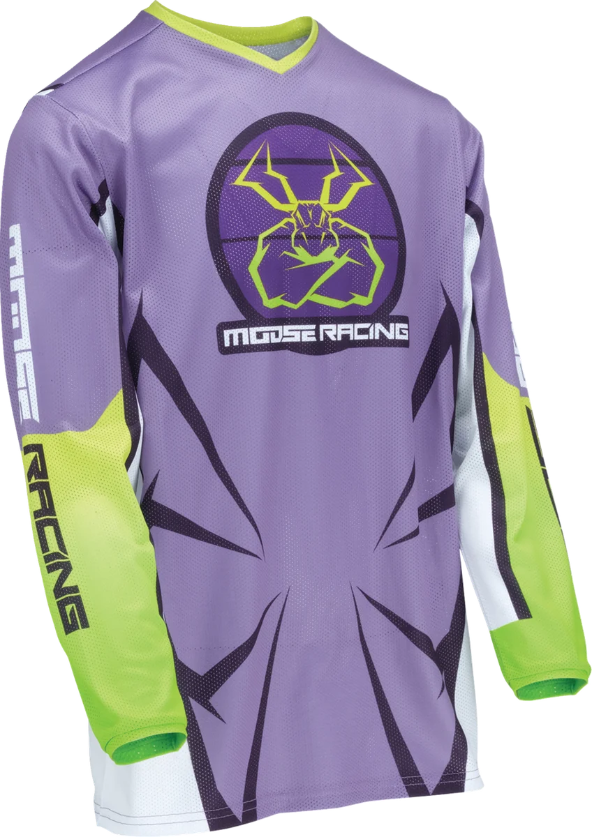 Moose Offroad Youth Agroid Mesh Jersey - Blue/White - Medium 2912-2482 - Installation View