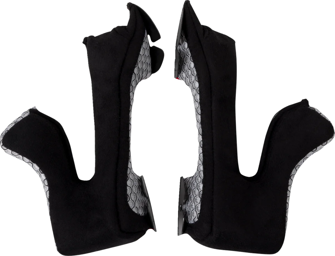 Moose Offroad Youth F.I. Cheek Pads - Vaporwave - Gray - Small 01343625 - Side View