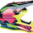Load image into Gallery viewer, Moose Offroad Youth F.I. Helmet - Vaporwave - MIPS® - Black/Pink/Yellow - Small 0111-1614 - Additional View 5