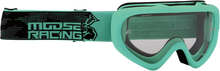 Load image into Gallery viewer, Moose Offroad Youth Qualifier Goggle - Agroid - Mint - Clear Lens 2601-2664 - Main Product View
