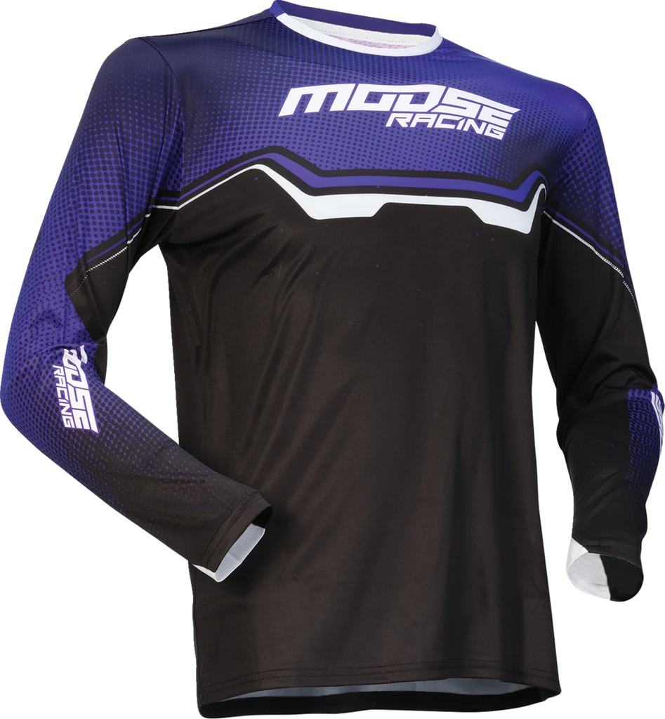 Moose Offroad Youth Qualifier® Jersey - Purple/Black/White - Medium 2912-2634 - Main Product View