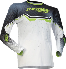 Load image into Gallery viewer, Moose Offroad Youth Qualifier® Jersey - White/Black/Green - Small 2912-2639 - Main Product View
