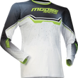 Load image into Gallery viewer, Moose Offroad Youth Qualifier® Jersey - White/Black/Green - XS 2912-2638 - Main Product View