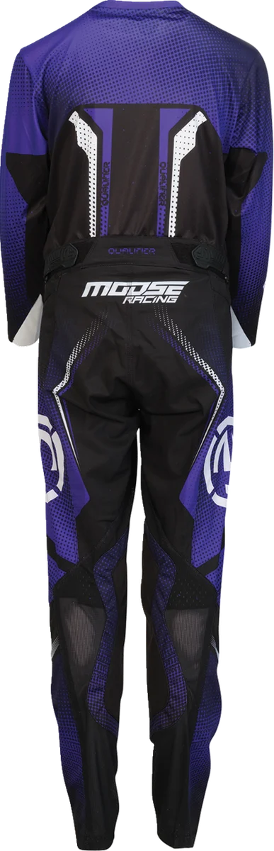Moose Offroad Youth Qualifier® Pants - Black/Purple/White - US 22 2903-2660 - Back View