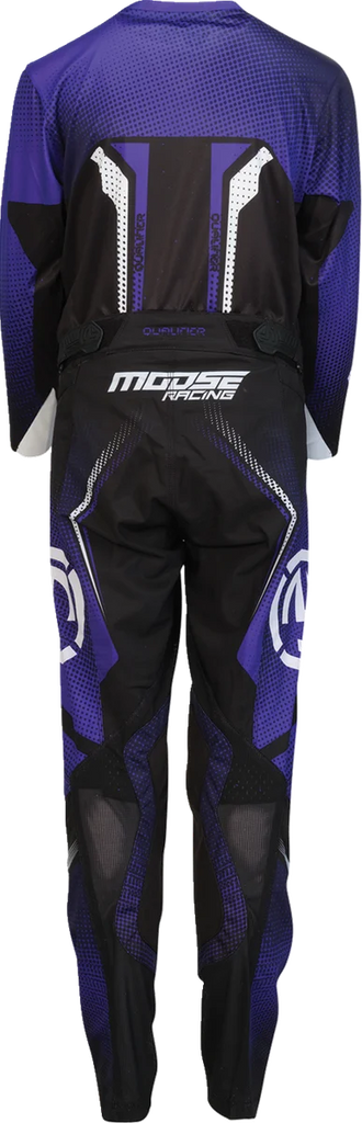 Moose Offroad Youth Qualifier® Pants - Black/Purple/White - US 26 2903-2662 - Back View