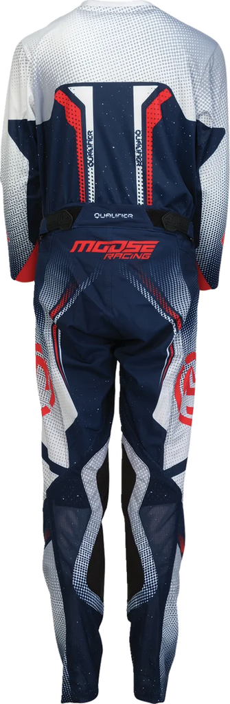 Moose Offroad Youth Qualifier® Pants - Red/White/Blue - US 18 2903-2651 - Back View