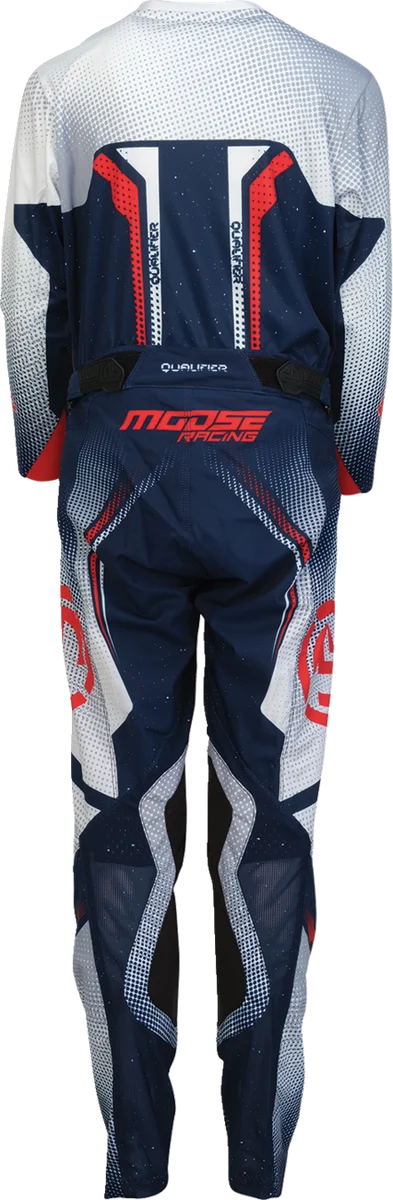 Moose Offroad Youth Qualifier® Pants - Red/White/Blue - US 22 2903-2653 - Back View