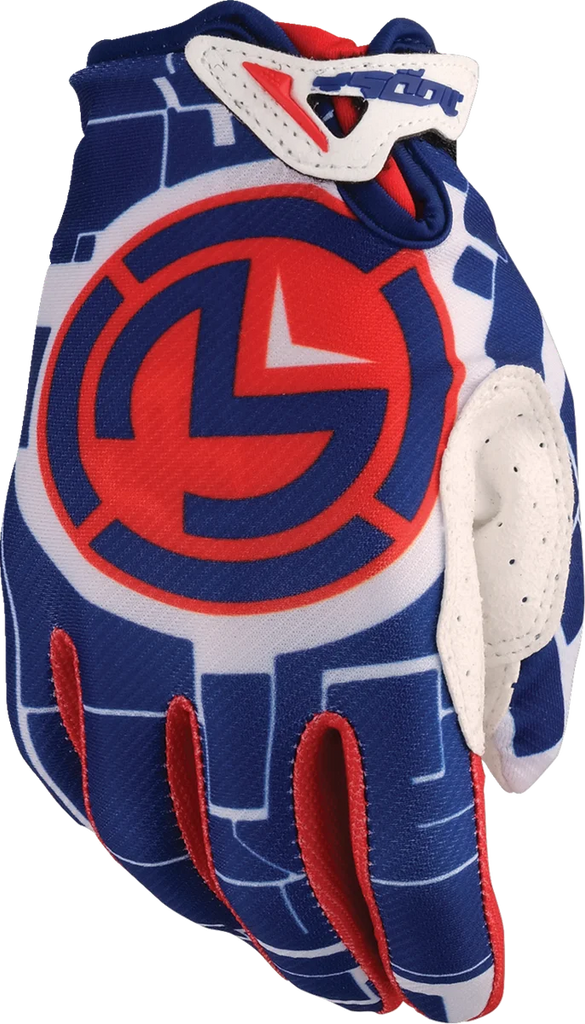 Moose Offroad Youth SX1™ Gloves - Purple/Green - XS 3332-1892 - Side View