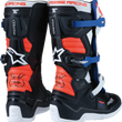 Load image into Gallery viewer, Moose Offroad Youth Tech 7S Boots - Black/White/Red/Blue - US 8 0215024-1297-8 - Side View