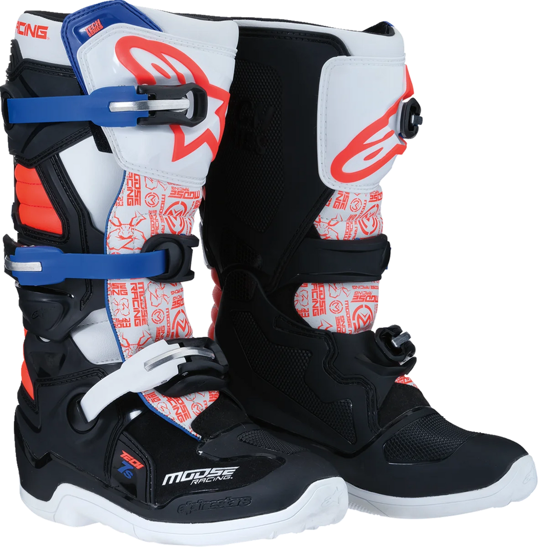 Moose Offroad Youth Tech 7S Boots - Black/White/Yellow - US 2 0215024-125-2 - Additional View 5
