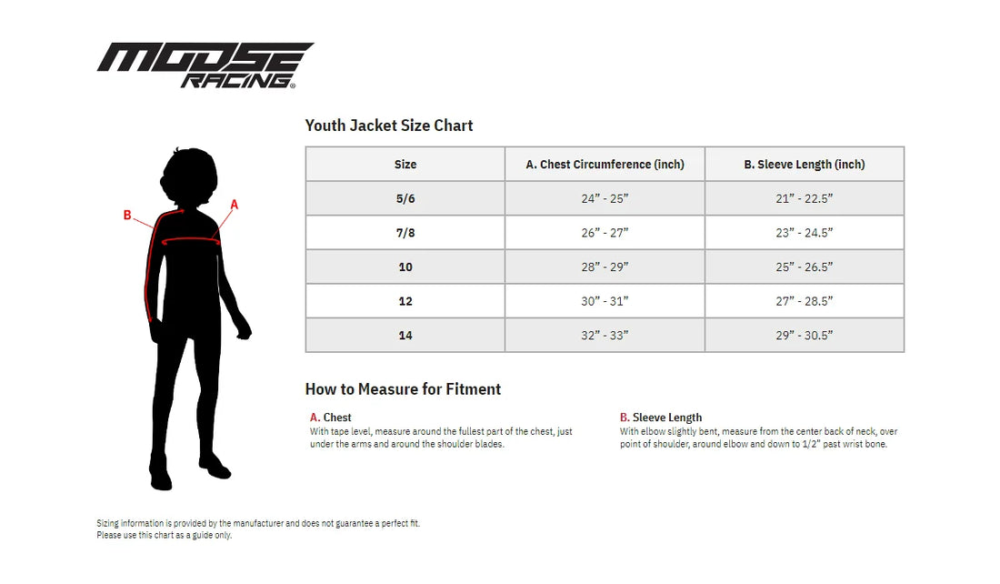 Moose Offroad Youth XC1 Rain Jacket - Black - 10 2922-0068 - Installation View