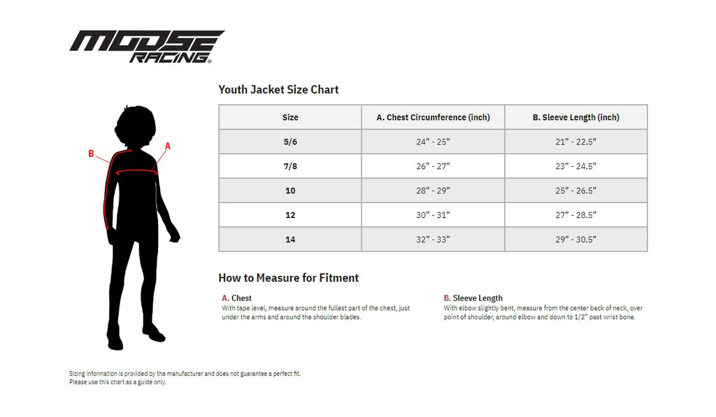 Moose Offroad Youth XC1 Rain Jacket - Black - 12 2922-0069 - Installation View