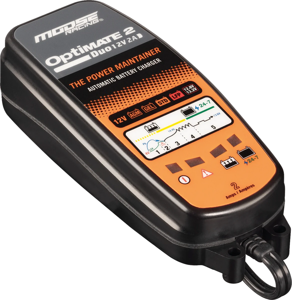 Moose Racing Battery Charger/Maintainer - Optimate 2 Duo TM-555 - Additional View 7