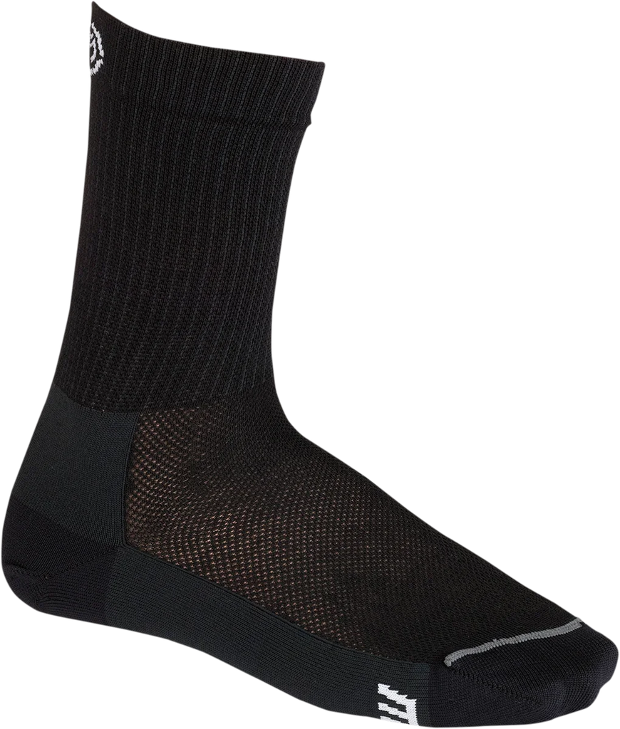 Moose Racing Crew Socks - Black - S/M 34310790 - Side View
