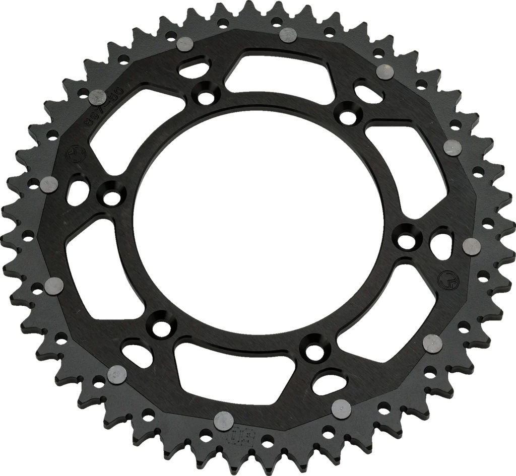 Moose Racing Dual Sprocket - Black - 52 Tooth 1210-460-52-10X - Side View