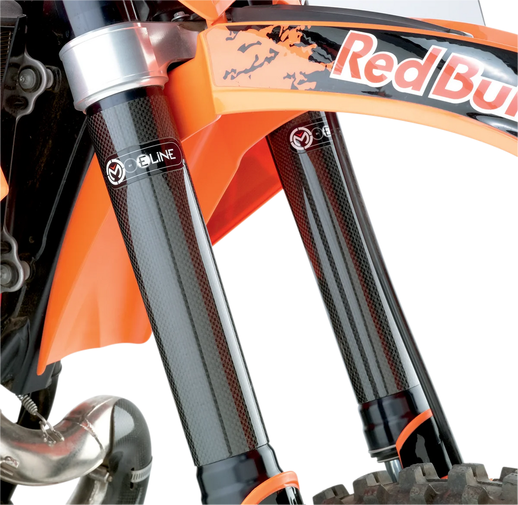 Moose Racing Fork Guards - Carbon Fiber FG01 - Side View