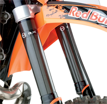 Load image into Gallery viewer, Moose Racing Fork Guards - Carbon Fiber FG01 - Side View