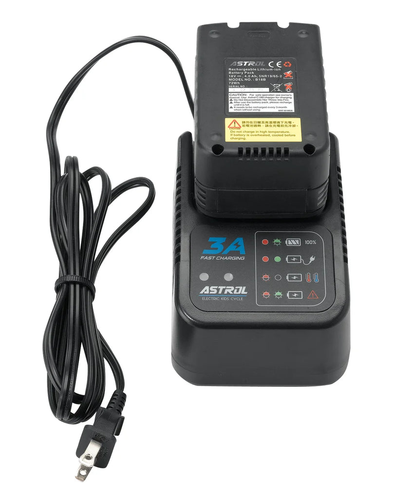 Moose Racing RS-16 E-Bike Battery Charger X01-E2502 - Side View