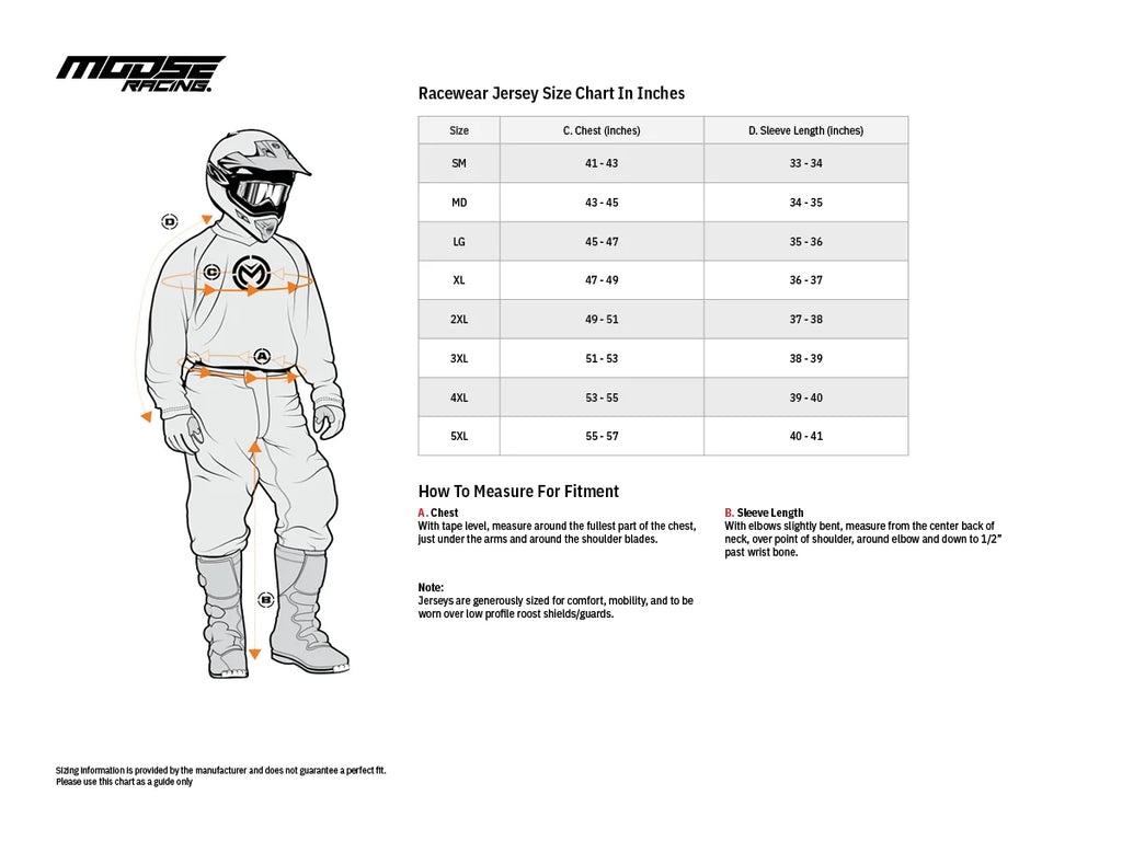 Moose Racing Sahara Jersey - Gray/Orange - Large 29107938 - Additional View 5