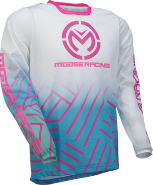 Moose Racing Sahara Jersey - Pink/Blue/White - XL 29107959 - Main Product View