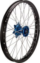 Load image into Gallery viewer, Moose Racing Wheel Assembly - SX-1 - Complete - Front - Black Wheel/Blue Hub - 17x1.4 YF-14017-BKBU - Main Product View