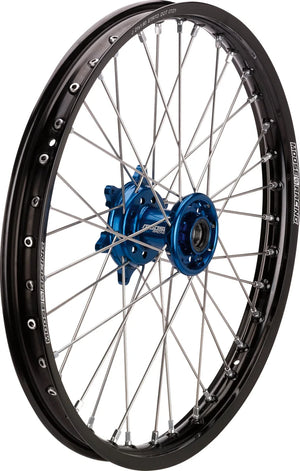 Moose Racing Wheel Assembly - SX-1 - Complete - Front - Black Wheel/Blue Hub - 19x1.4 YF-14019-BKBU - Main Product View