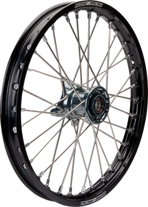 Moose Racing Wheel Assembly - SX-1 - Complete - Front - Black Wheel/Gray Hub - 17x1.4 MF-14017-BKGY - Main Product View