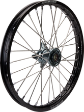 Load image into Gallery viewer, Moose Racing Wheel Assembly - SX-1 - Complete - Front - Black Wheel/Gray Hub - 19x1.4 MF-14019-BKGY - Main Product View
