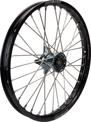 Moose Racing Wheel Assembly - SX-1 - Complete - Front - Black Wheel/Gray Hub - 19x1.4 MF-14019-BKGY - Main Product View